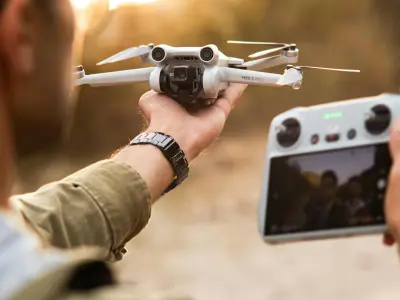 photographe avec drone
